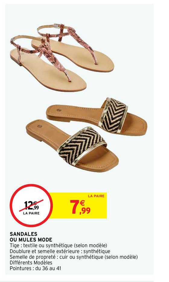 Sandales Ou Mules Mode