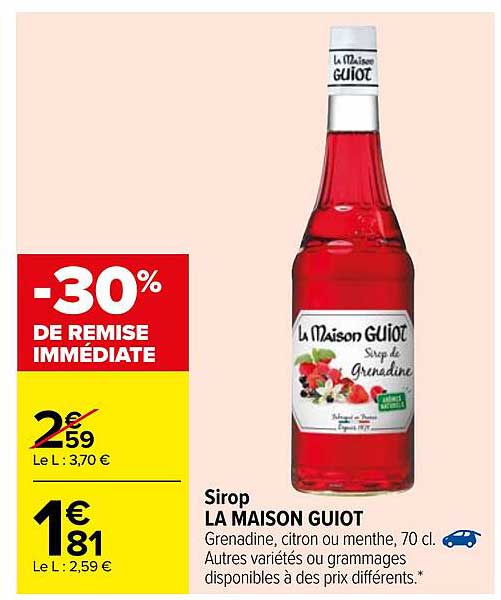 Sirop La Maison Guiot