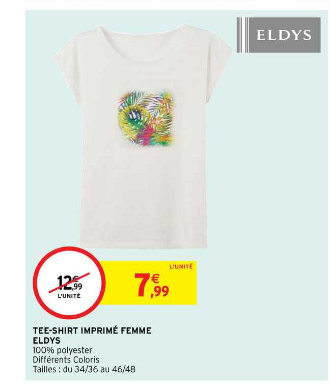 tee-shirt imprimé femme eldys
