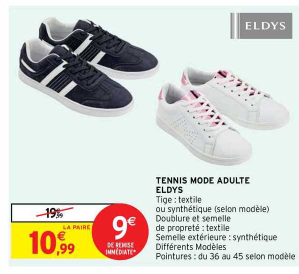 Tennis Mode Adulte Eldys