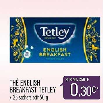 thé english breakfast tetley