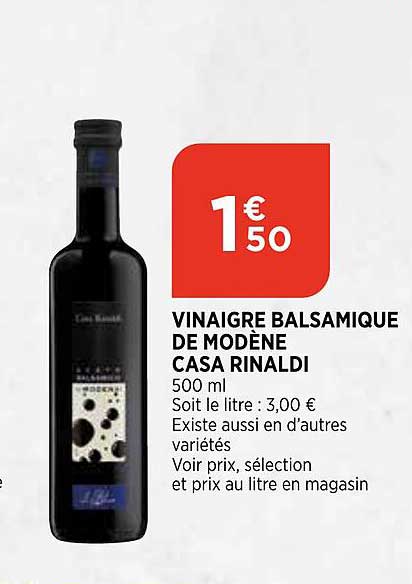 vinaigre balsamique de modène casa rinaldi