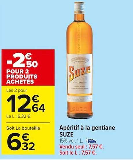 Apéritif à La Gentiane Suze