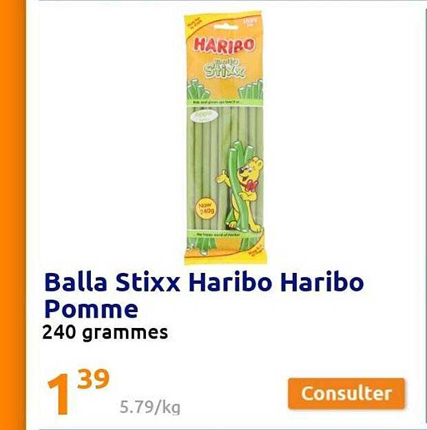 balla stixx haribo haribo pomme