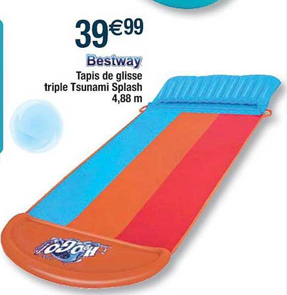bestway tapis de glisse triple tsunami splash 4.88 m