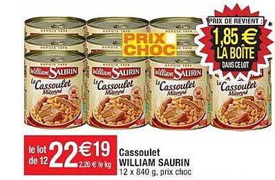 cassoulet william saurin