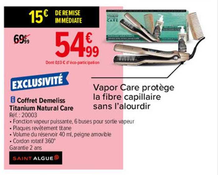 coffret demeliss titanium natural care saint algue