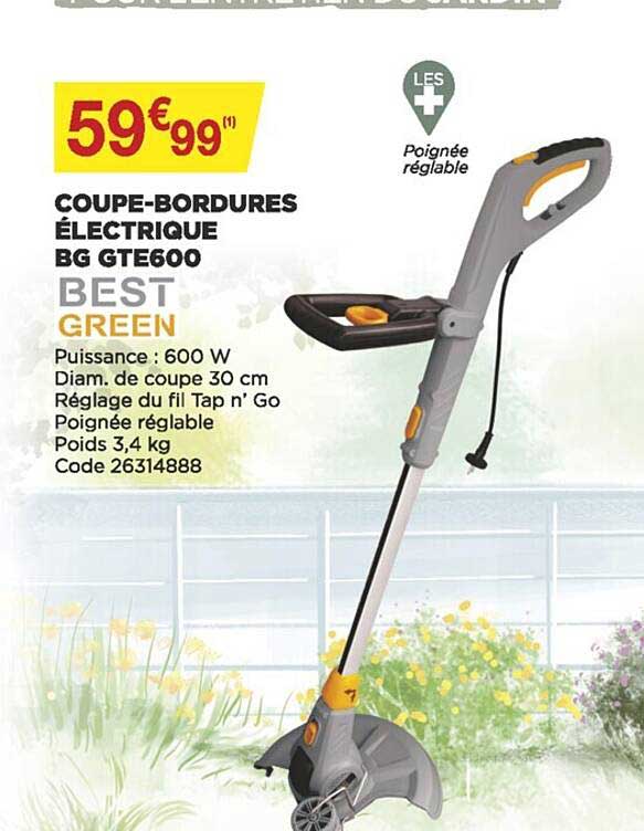 Coupe-bordures électrique Bg Gte600 Best Green