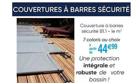 couvertures à barres sécurité