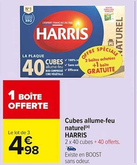 cubes allume-feu naturel harris