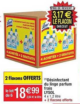 Désinfectant Du Linge Parfum Frais Lysol