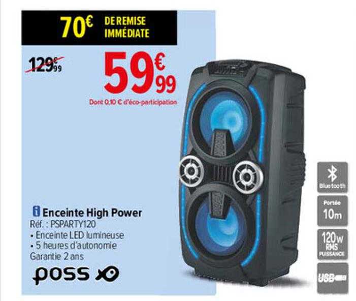 enceinte high power poss