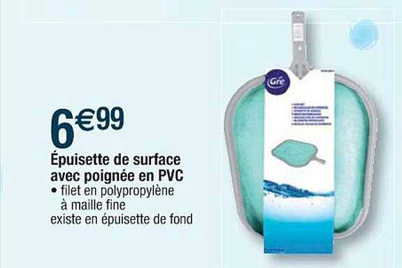 épuisette De Surface Avec Poignée En Pvc