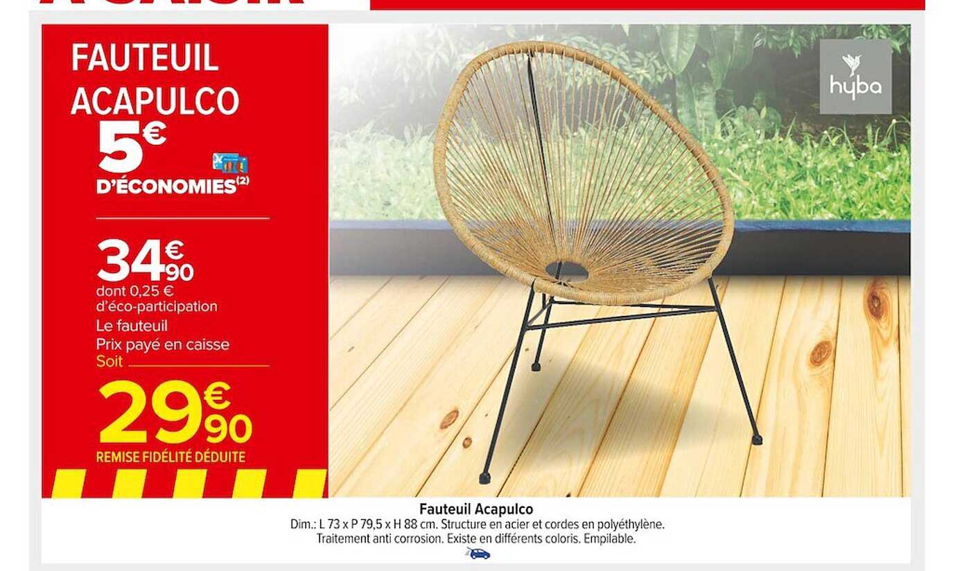 fauteuil acapulco
