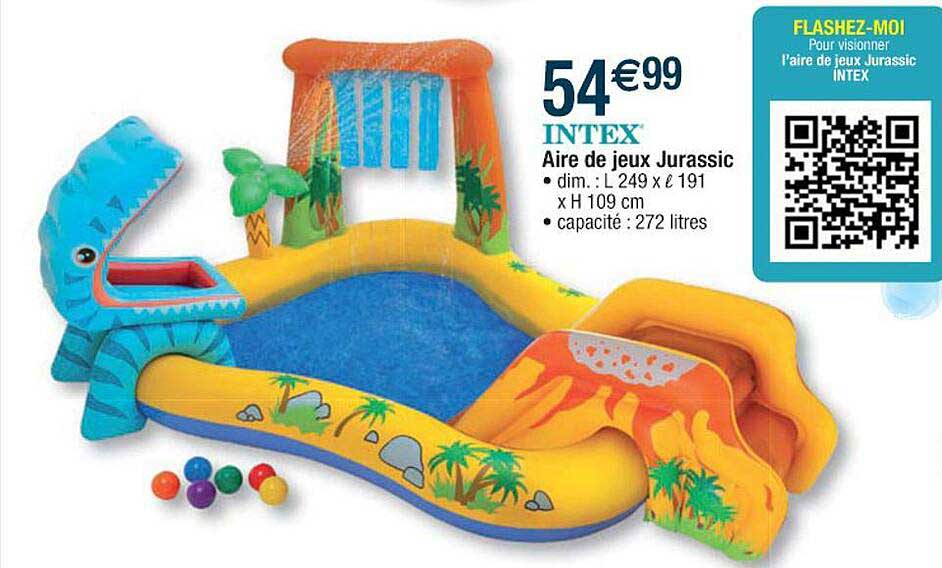 intex aire de jeux jurassic