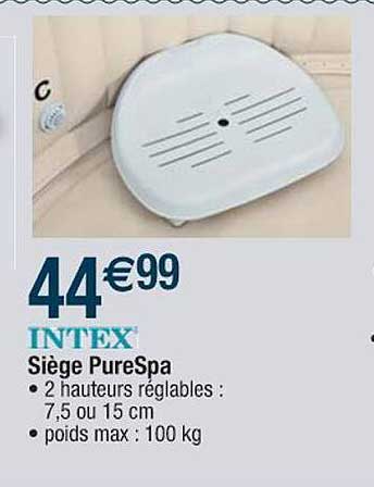 intex siège purespa