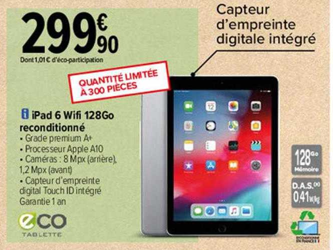 Ipad 6 Wifi 128go Reconditionné