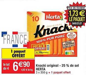 Knacki Original -25% De Sel Herta