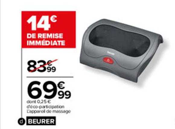 l'appareil de massage beurer