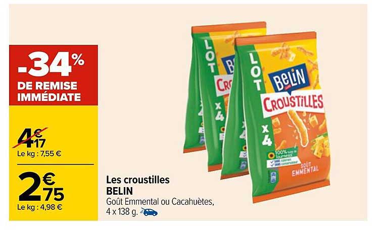 Les Croustilles Belin -34% De Remise Immédiate