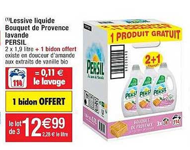 Lessive Liquide Bouquet De Provence Lavande Persil