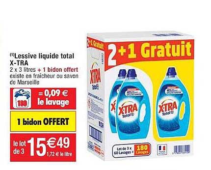 Lessive Liquide Total X-tra