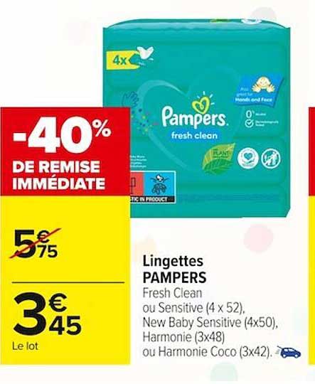 Lingettes Pampers -40% De Remise Immédiate