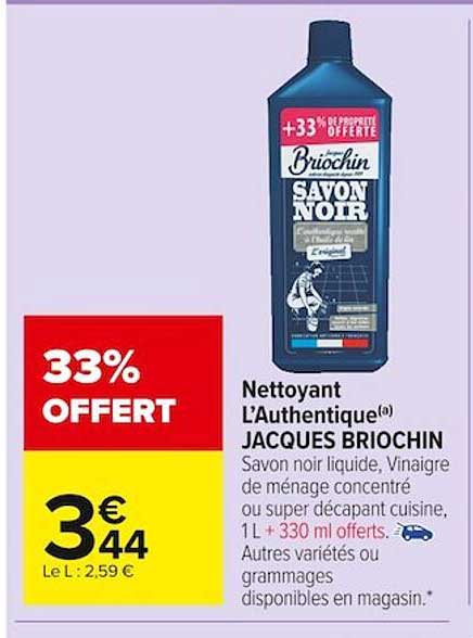 nettoyant l'authentique jacques briochin