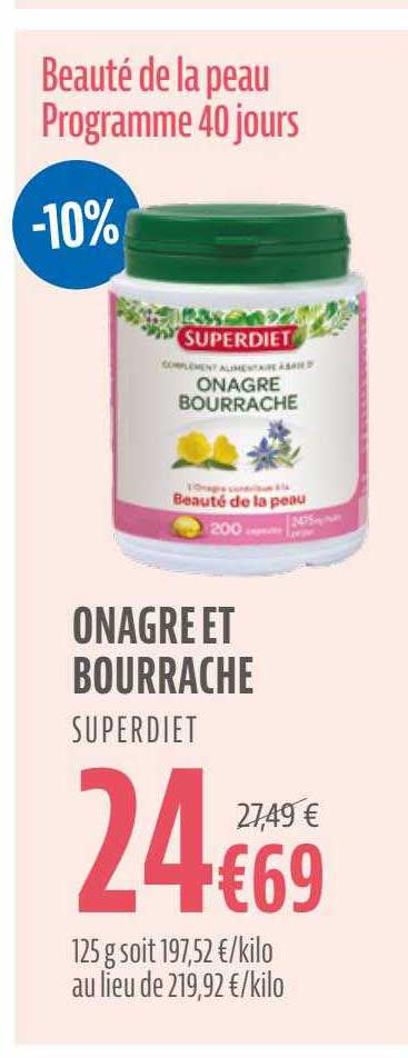 onagre et bourrache superdiet