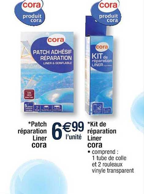 Patch Réparation Liner Cora Kit De Réparation Liner Cora