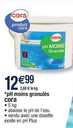 ph moins granulés cora