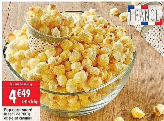 pop corn sucré