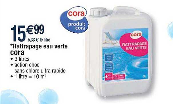 rattrapage eau verte cora