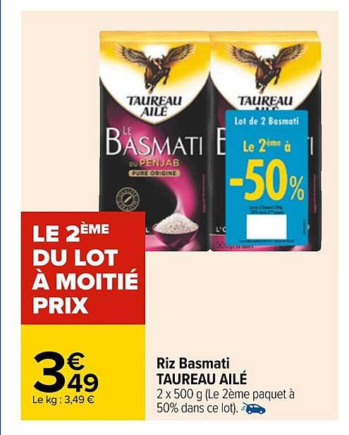 Riz Basmait Taureau Ailé