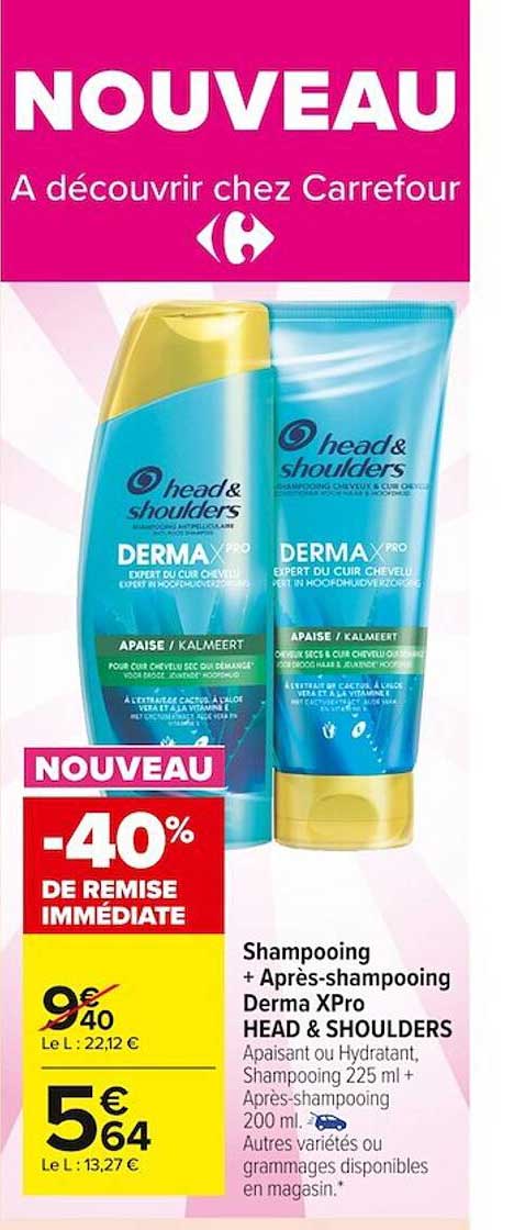shampooing + après-shampooing derma xpro head & shoulders