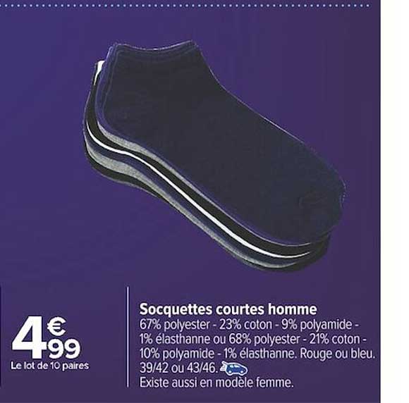 Socquettes Courtes Homme