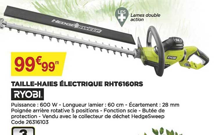 taille-haies électriques rht6160rs ryobi