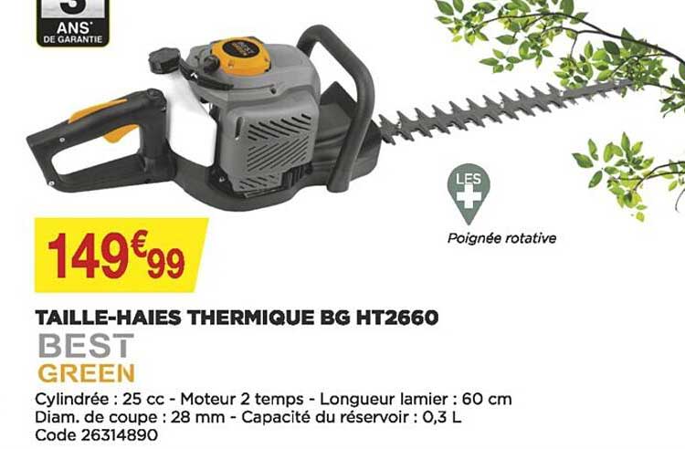 taille-haies thermique bg ht2660 best green