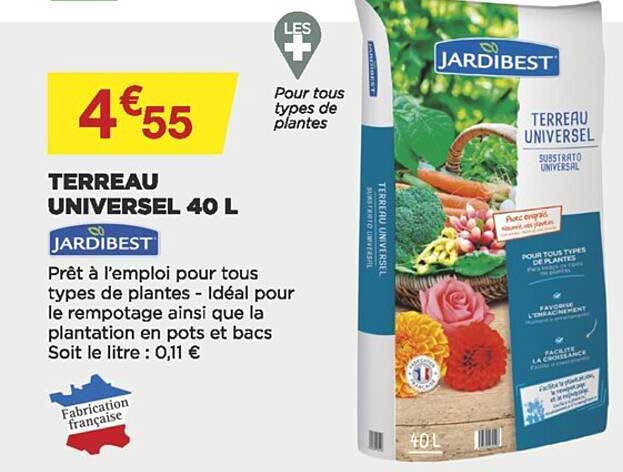terreau universel 40 l jardibest