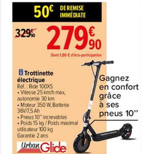 trottinette électrique urban glide