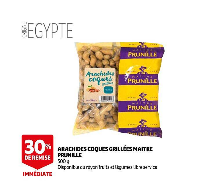 arachides coques grillÉes maitre prunille
