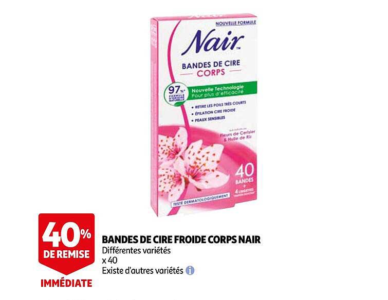 Bandes De Cire Froide Corps Nair