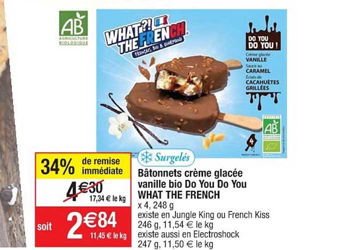 Bâtonnets Crème Glacée Vanille Bio Do You Do You What The French 34% De Remise Immédiate