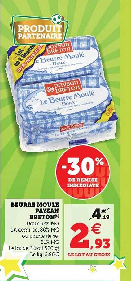 beurre moule paysan  breton