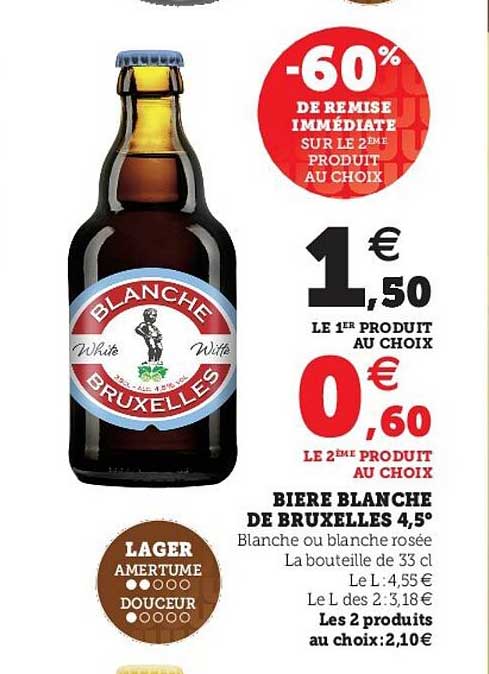 biere blanche de bruxelles 4,5