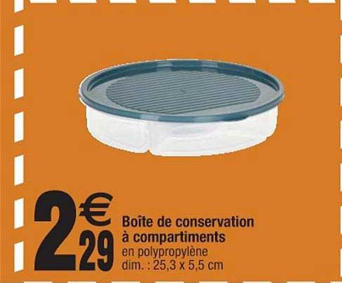 Boîte De Conservation à Compartiments