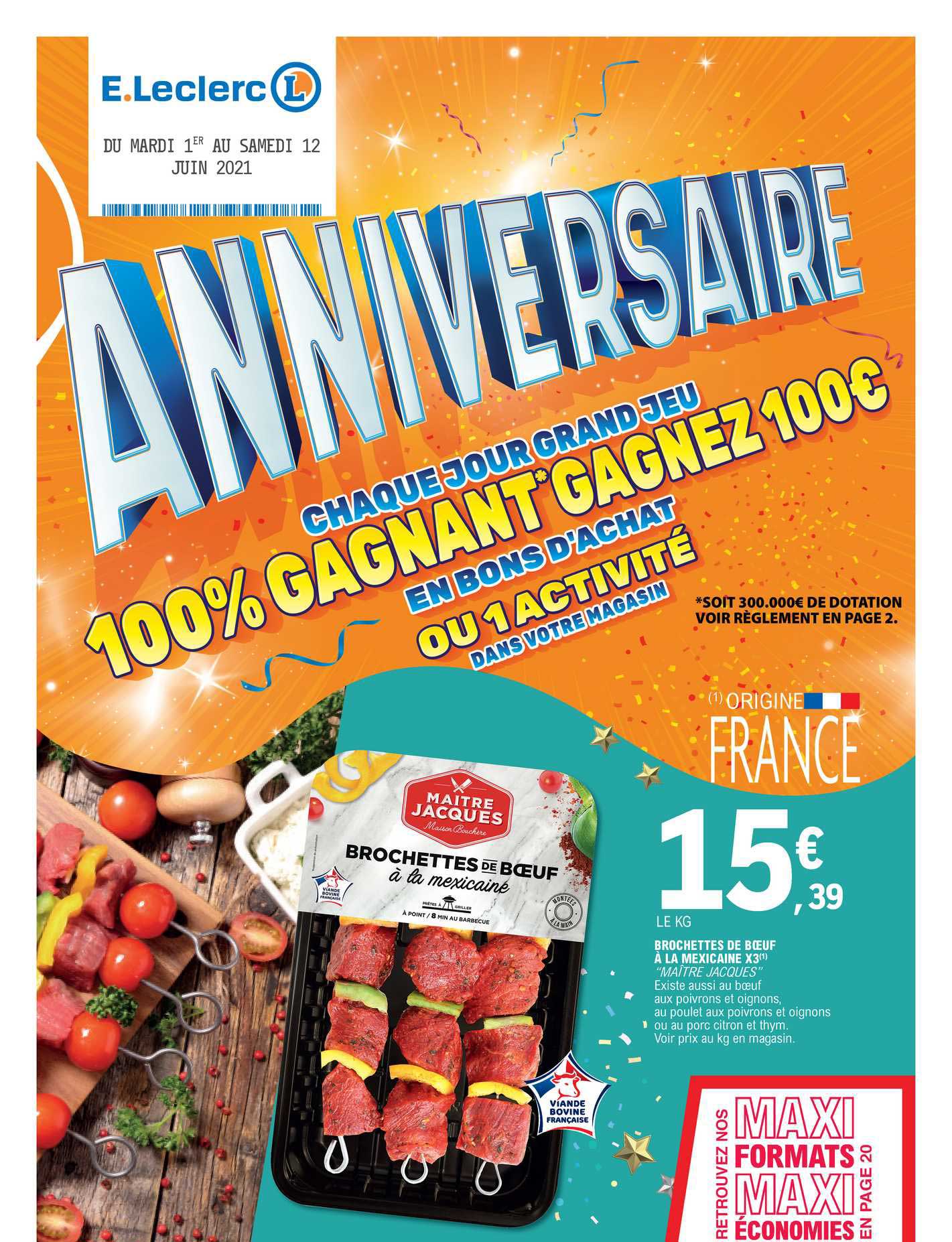 brochettes de boeuf a la mexicaine x3 "maitre jacques"