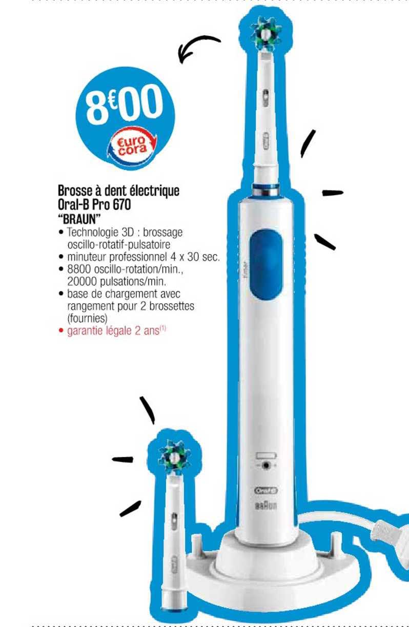 brosse à dent électrique oral-b pro 670 "braun"