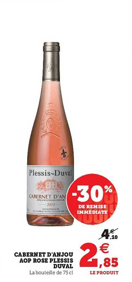 cabernet d'anjou aop rose plessis duval