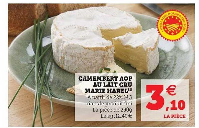 camembert aop au lait cru marie harel